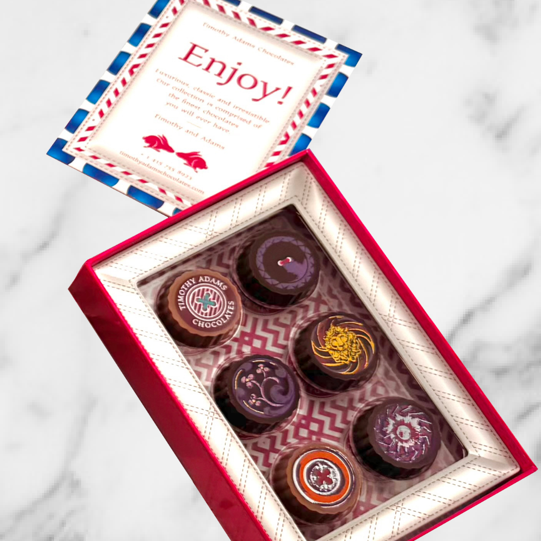 6-PIECE GIFT BOX – Timothy Adams Chocolates, image size:1080x1080