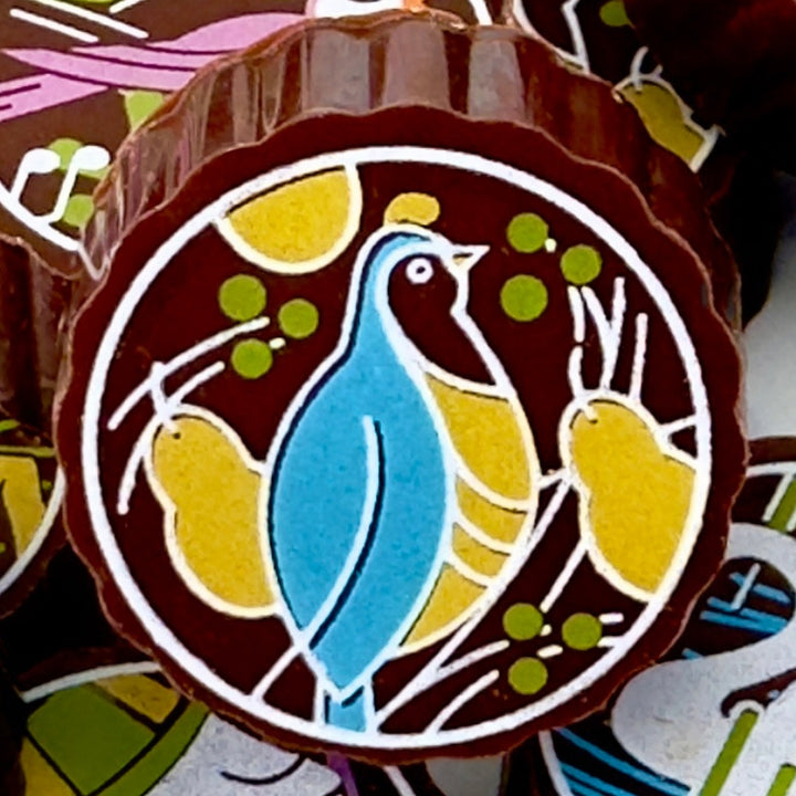 Close up of Day 1 from 12 days of Christmas