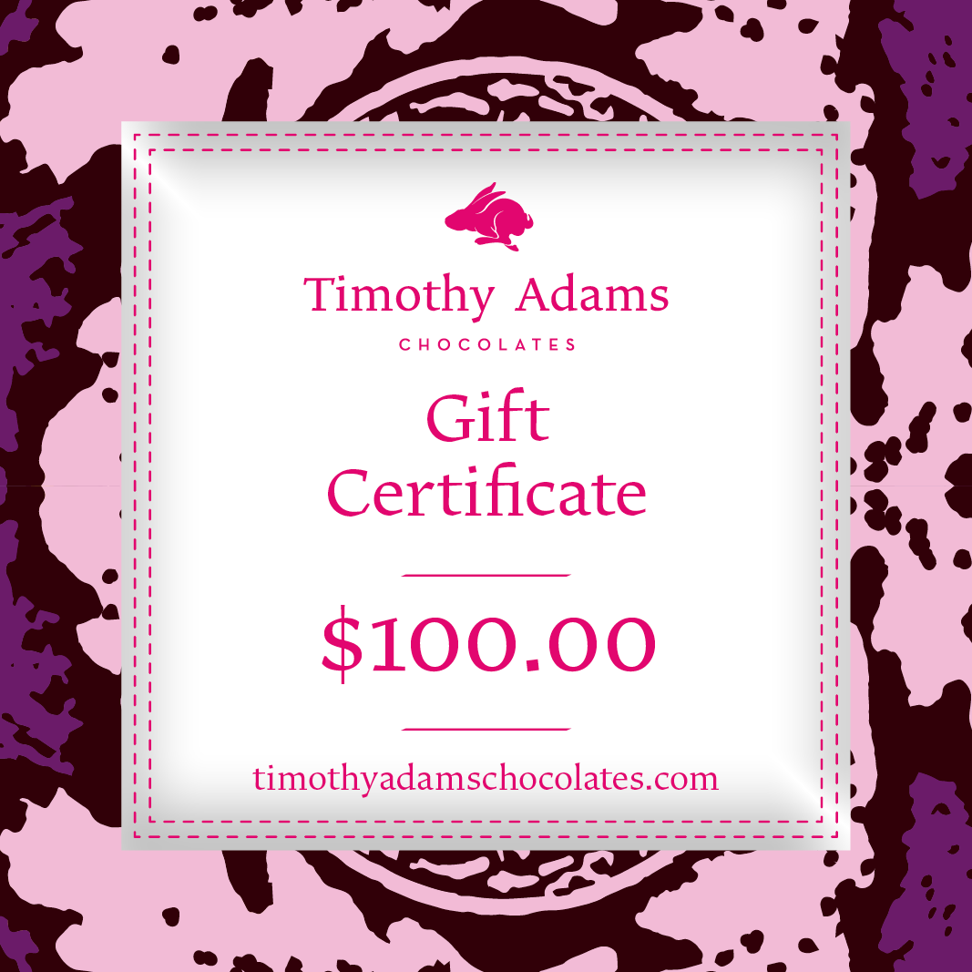 Timothy Adams Chocolates — Gift Certificates